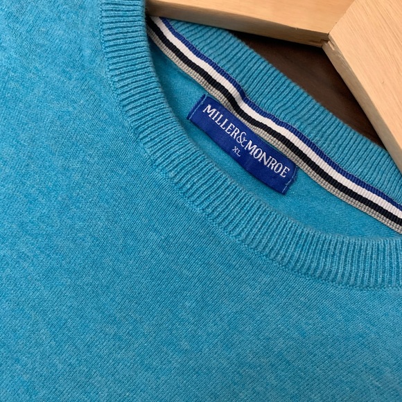 Miller and Monroe Turquoise Light Sweater Sz XL - Picture 4 of 7